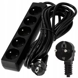 Predlžovací kábel 5-zásuvkový 5m 16 A 3680 W 3 × 1,5mm2 Bezpečný